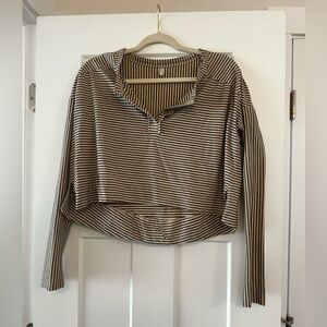 Women’s free people intimately striped crop top size medium